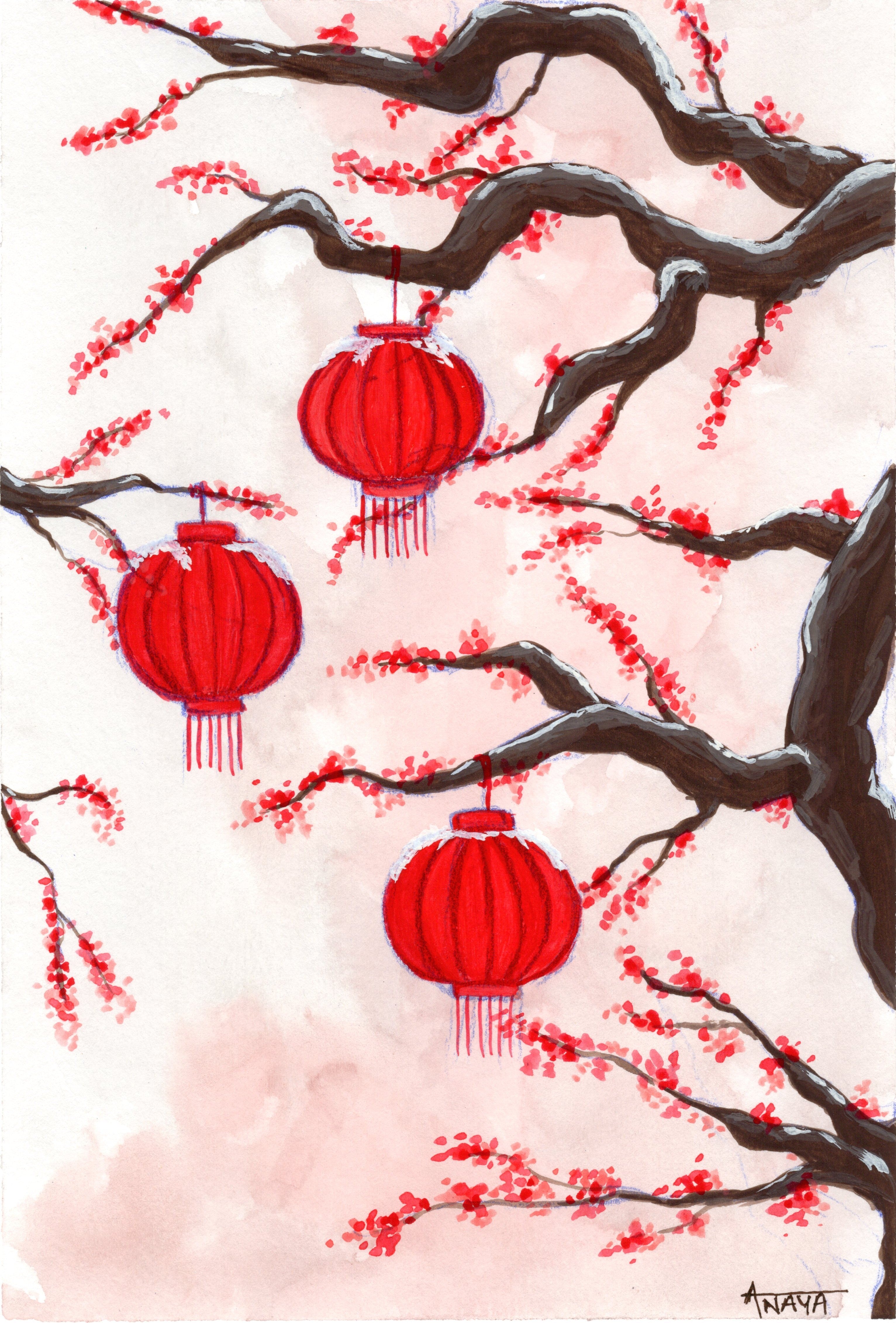 Cherry Blossom Lanterns